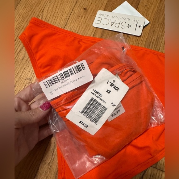 L*Space Sandy Full Bikini Bottom in Poppy red/orange - Picture 5 of 6